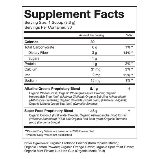 Organifi Green Juice Macro Profile