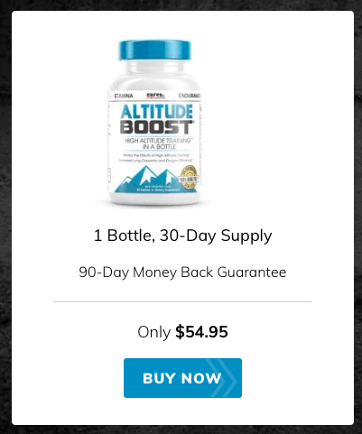 Altitude Boost Training Supplements Website