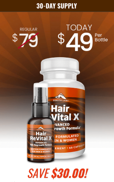 Hair ReVital X Hair Regrowth Formula Website