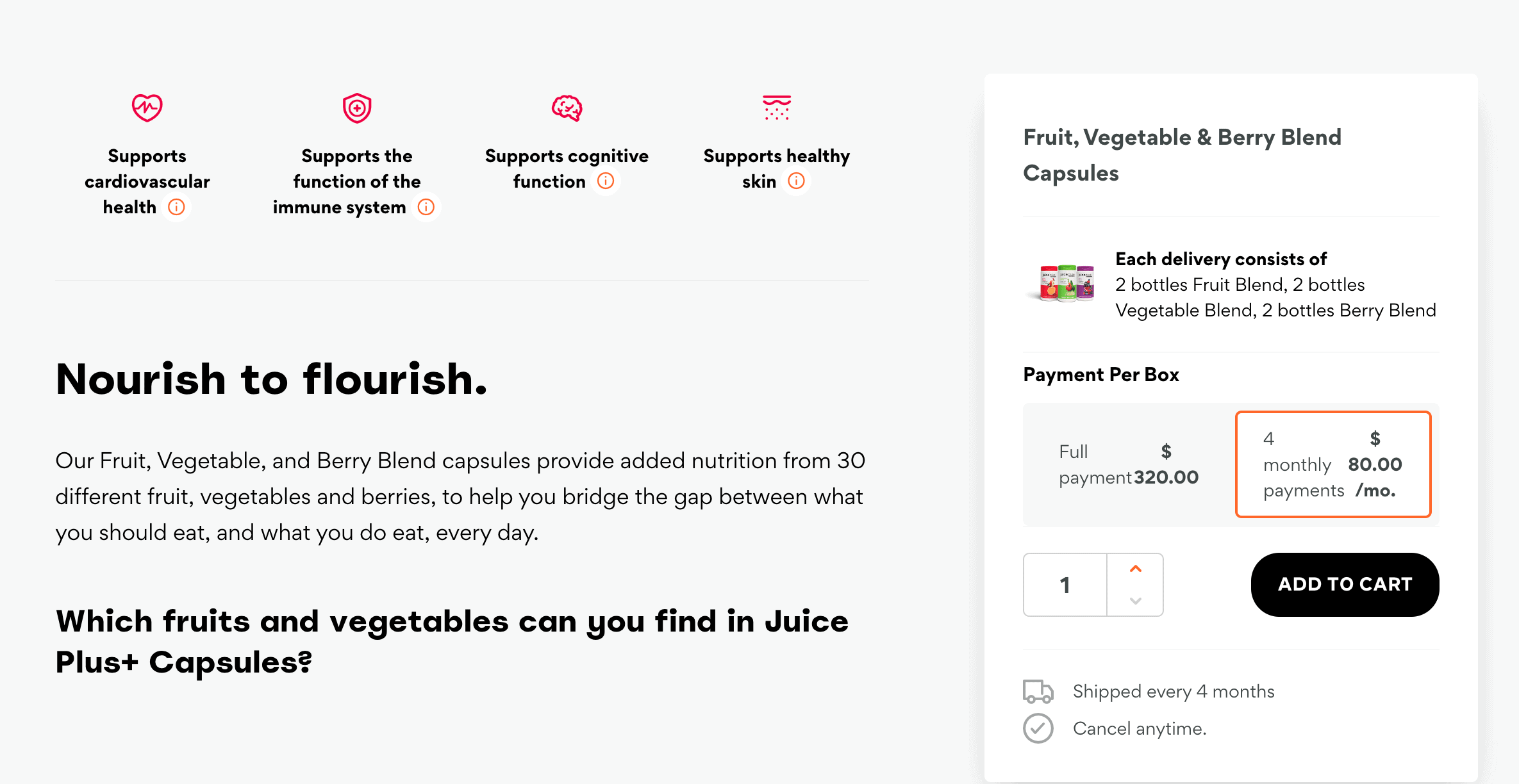 juice plus cost