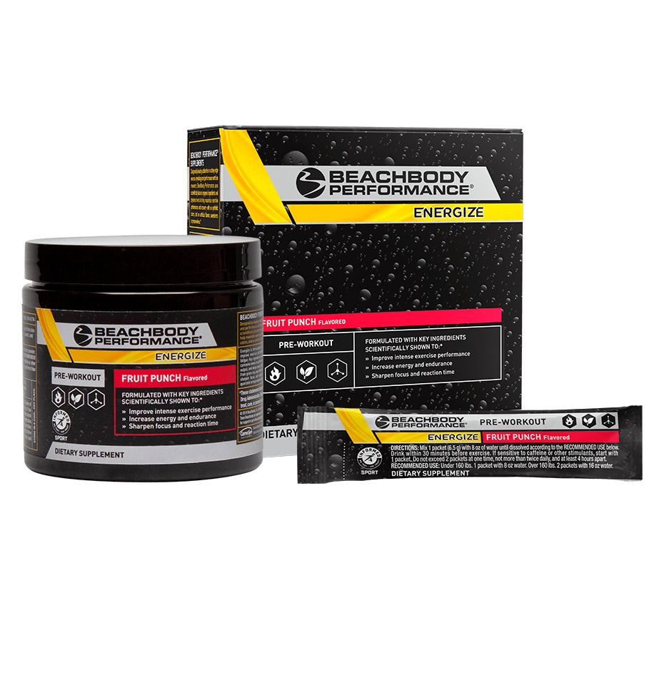 Energize Pre-Workout by TeamBeachBodyยฎ package