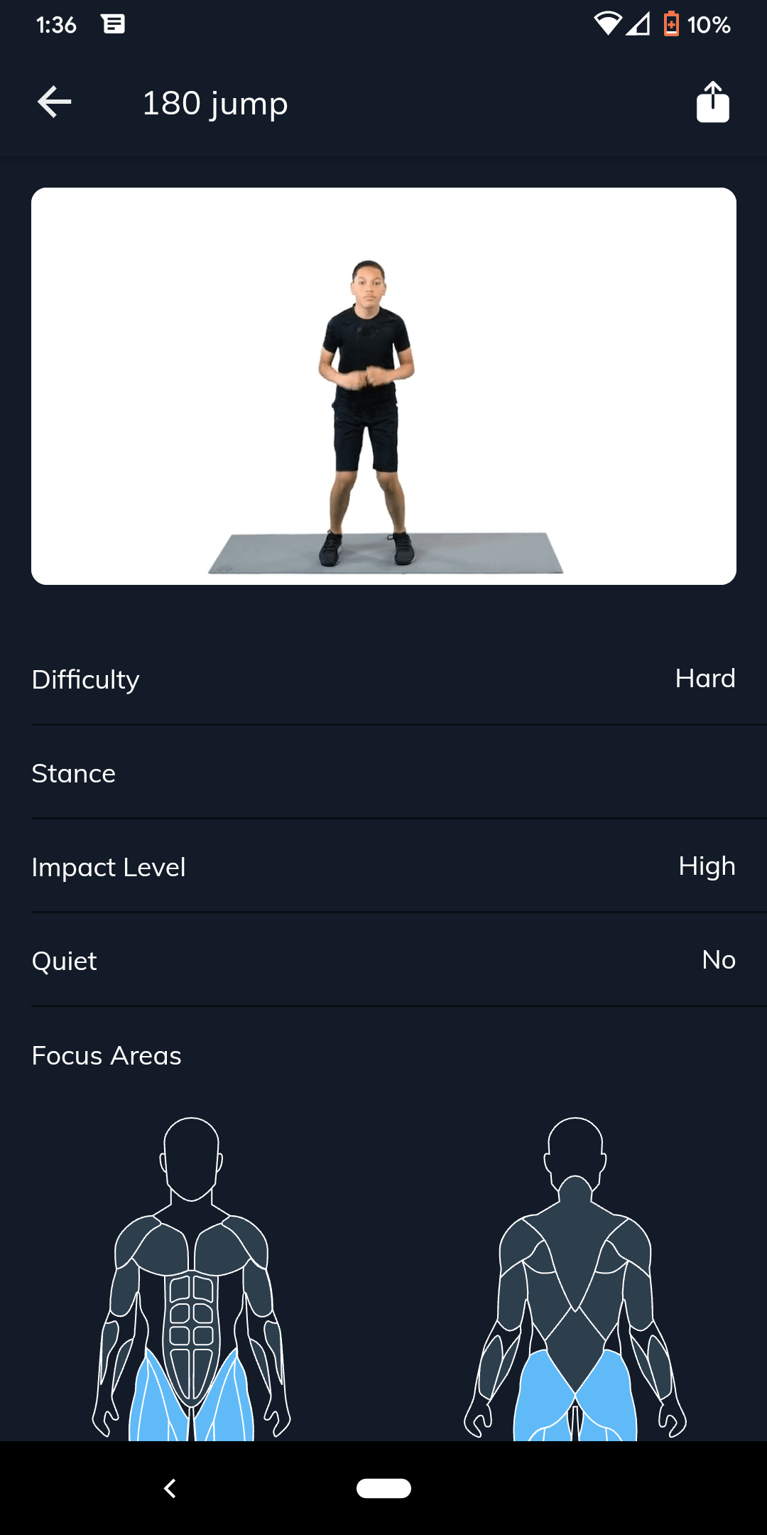 Sworkit Exercise Breakdown Customization