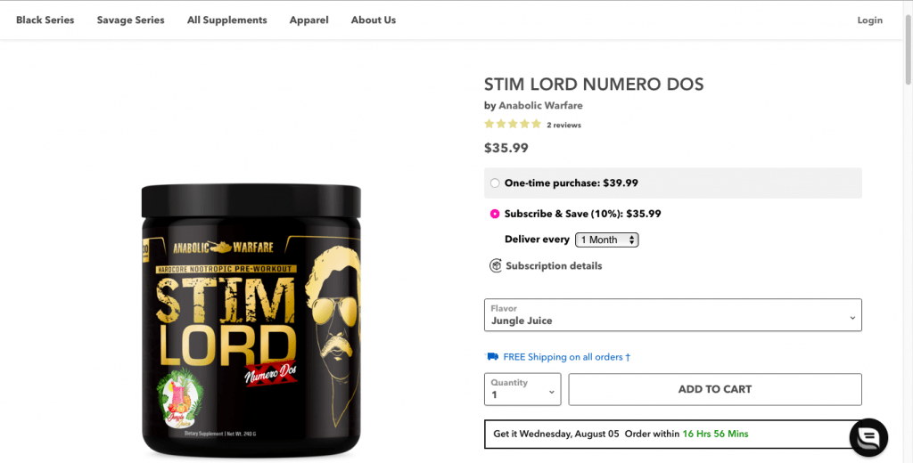 Stim Lord Numero Dos Website