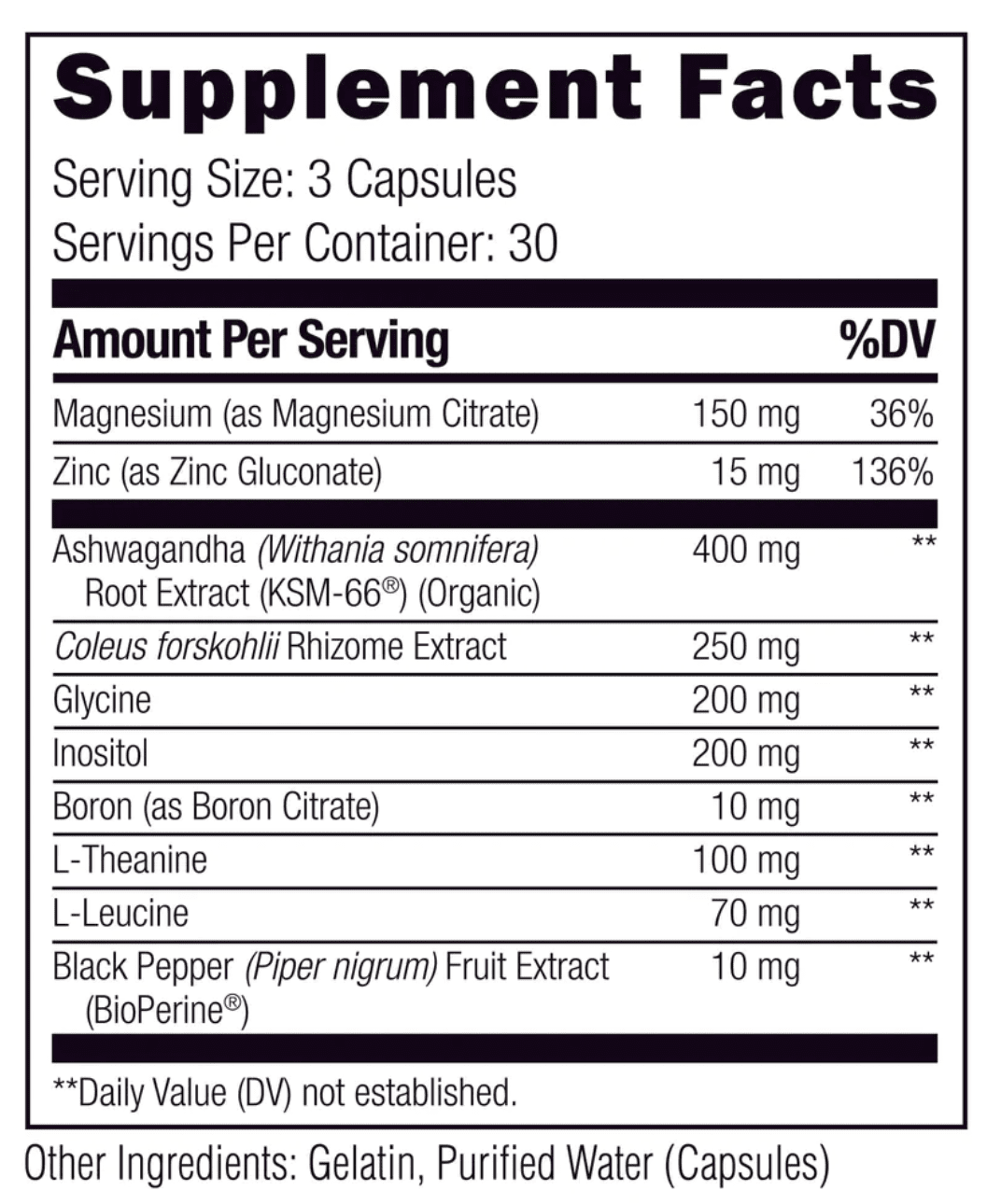 testro x ingredients