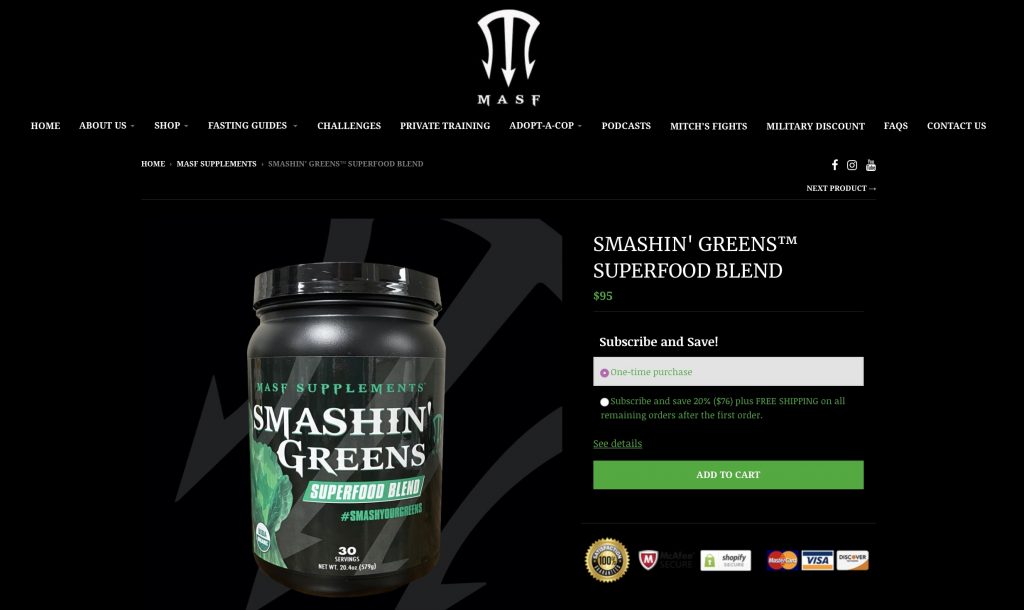 Smashin’ Greens Website