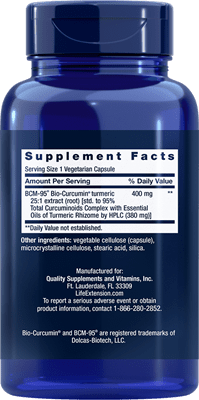 Super Bio-Curcumin Supplement Facts