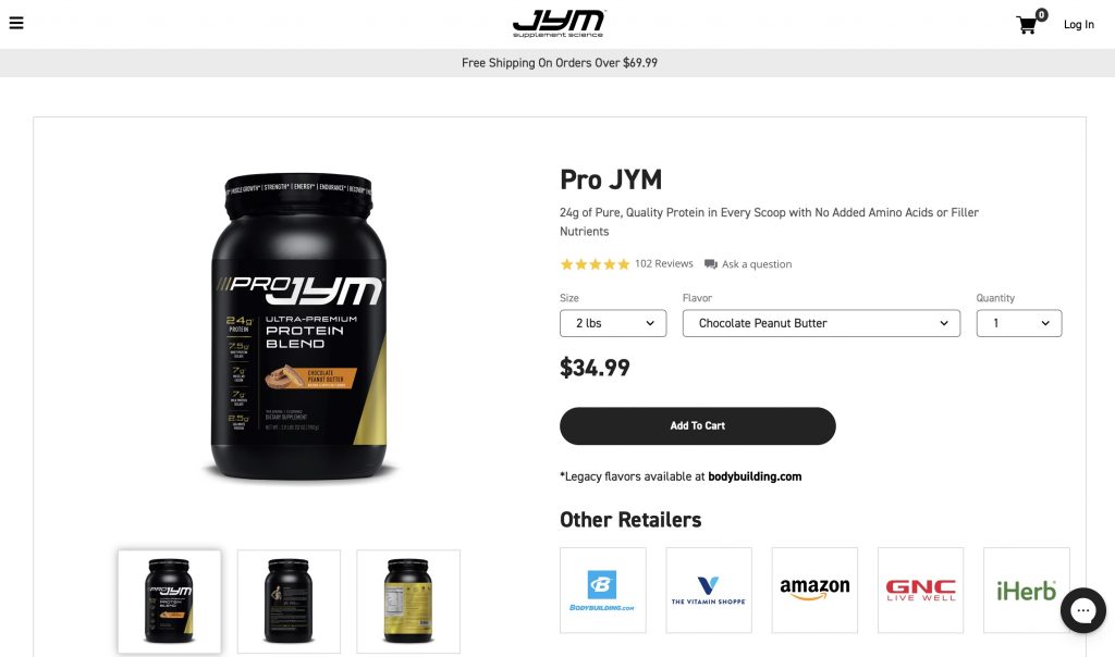 Pro JYM Website