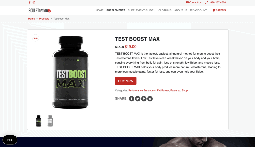 Test Boost Max Website