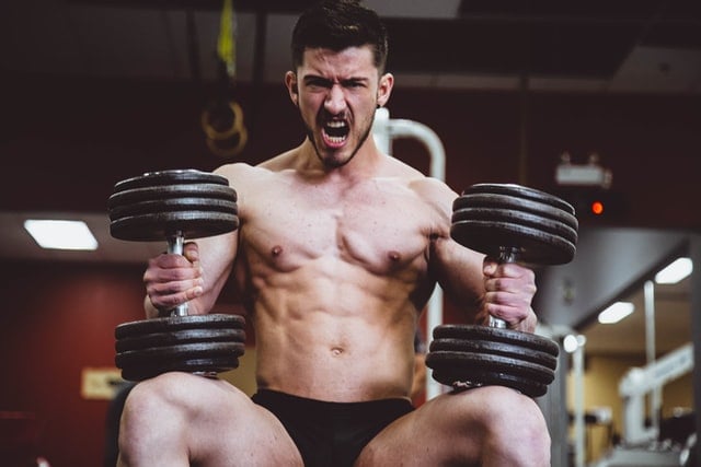 Muscle Exercise with Dumbells