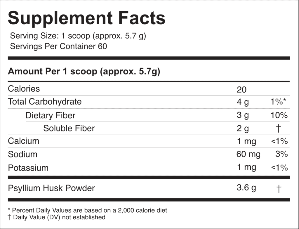 ColonBroom by Max Nutrition LLC Supplement Facts
