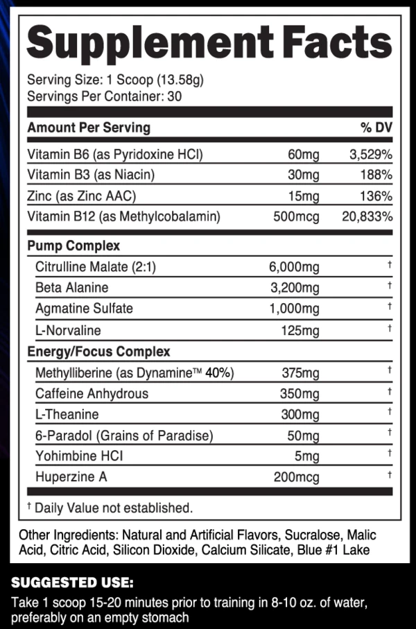 Pump 2 Supplement Facts