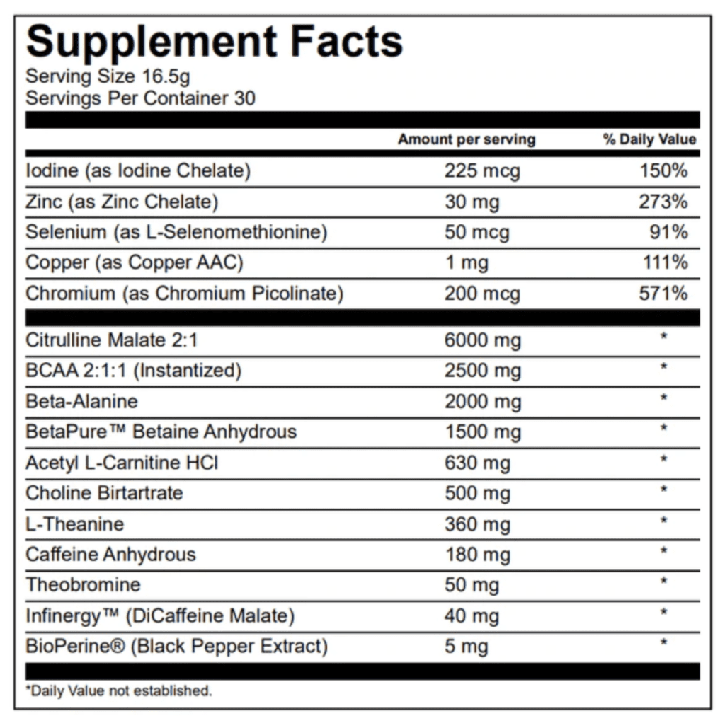 transparent labs lean supplement facts