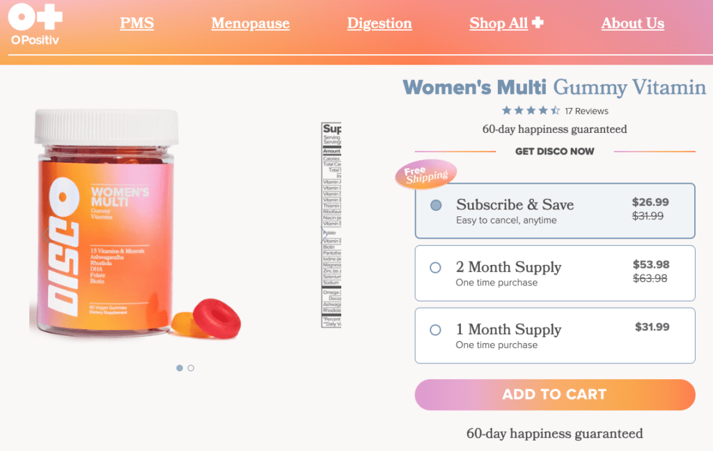 DISCO Women's Multi Opositiv Website