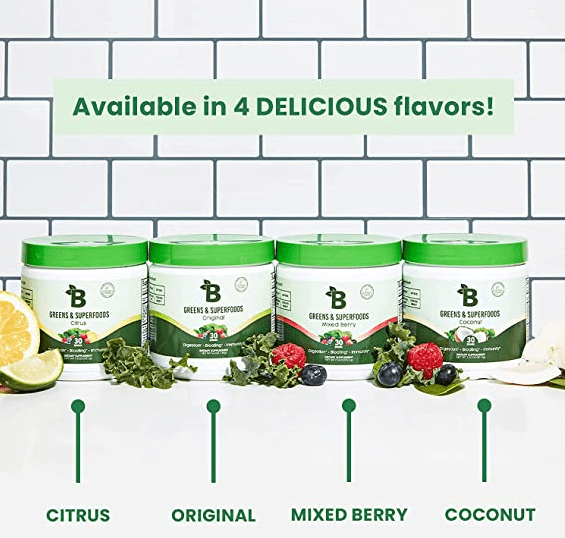 bloom nutrition greens flavors