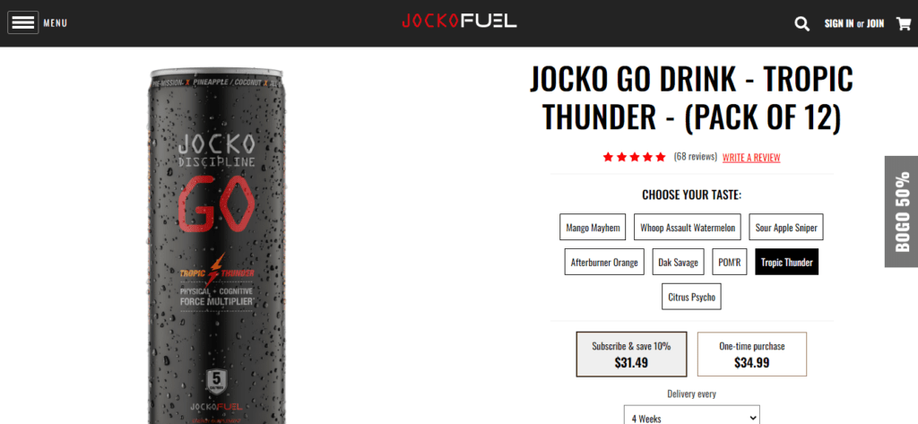 jocko go drink website