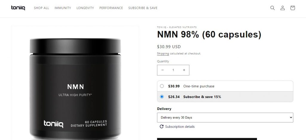 toniiq nmn where to buy