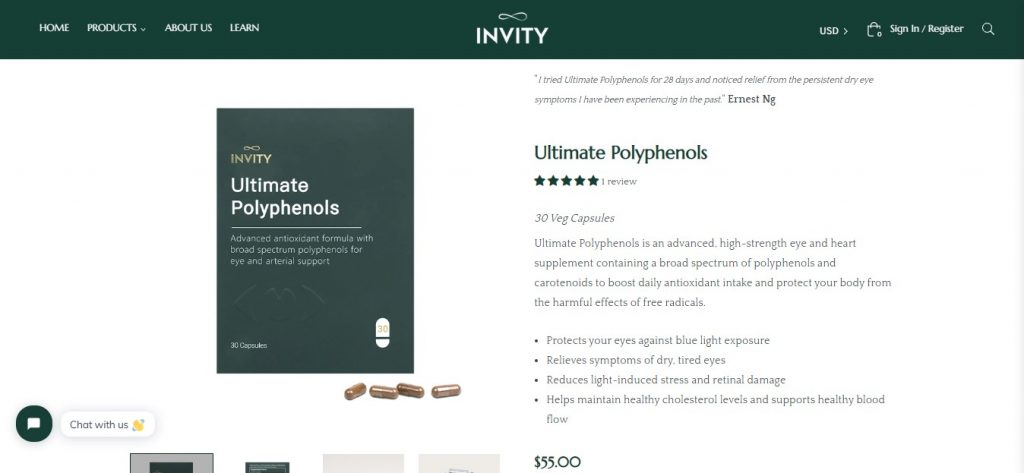 invity ultimate polyphenols where to buy