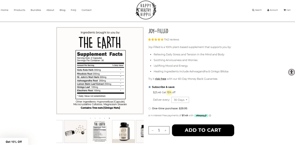 Happy Healthy Hippie Joy-Filled Website