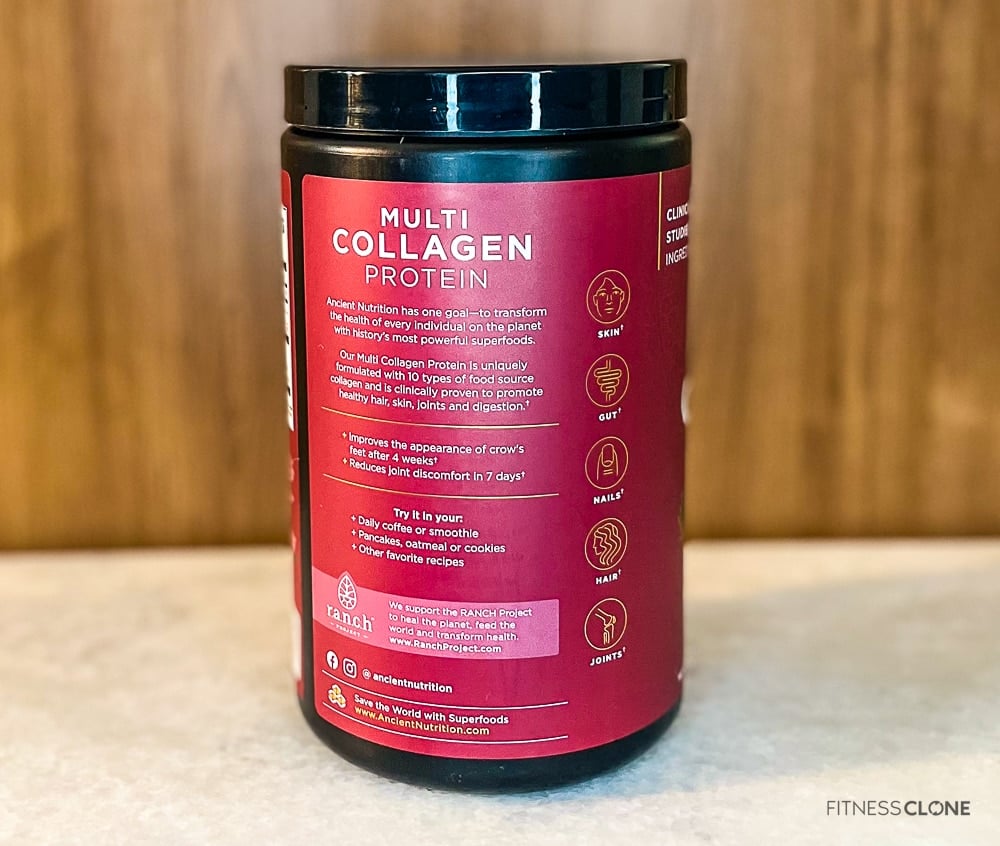 Ancient Nutrition Multi Collagen Protein Label