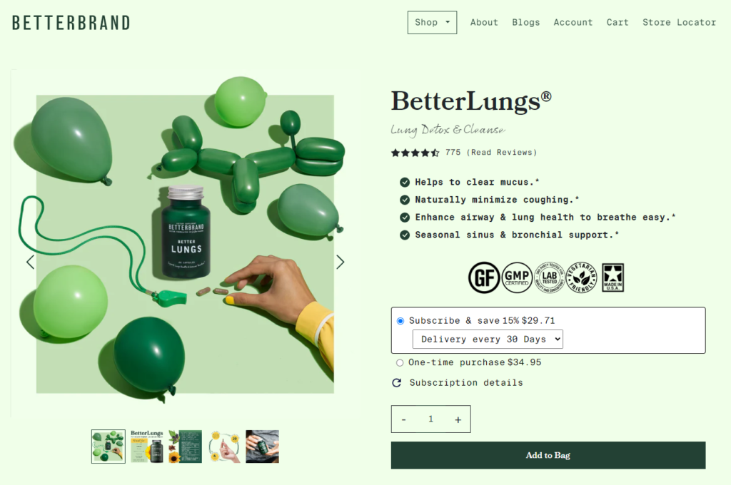 betterlungs website