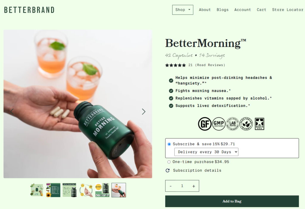 bettermorning website