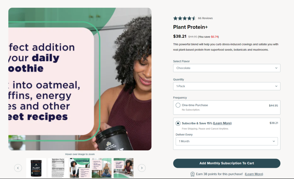 plant protein+ website