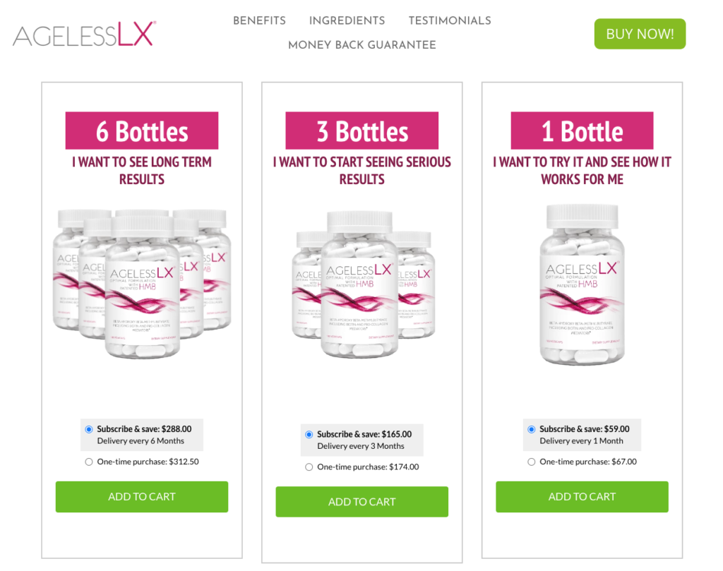 AgelessLX Website