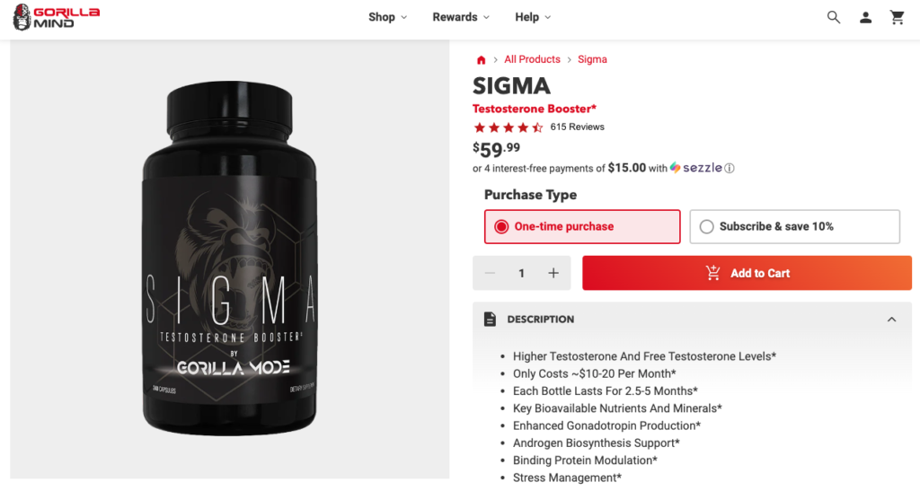 Gorilla Mind Sigma Website