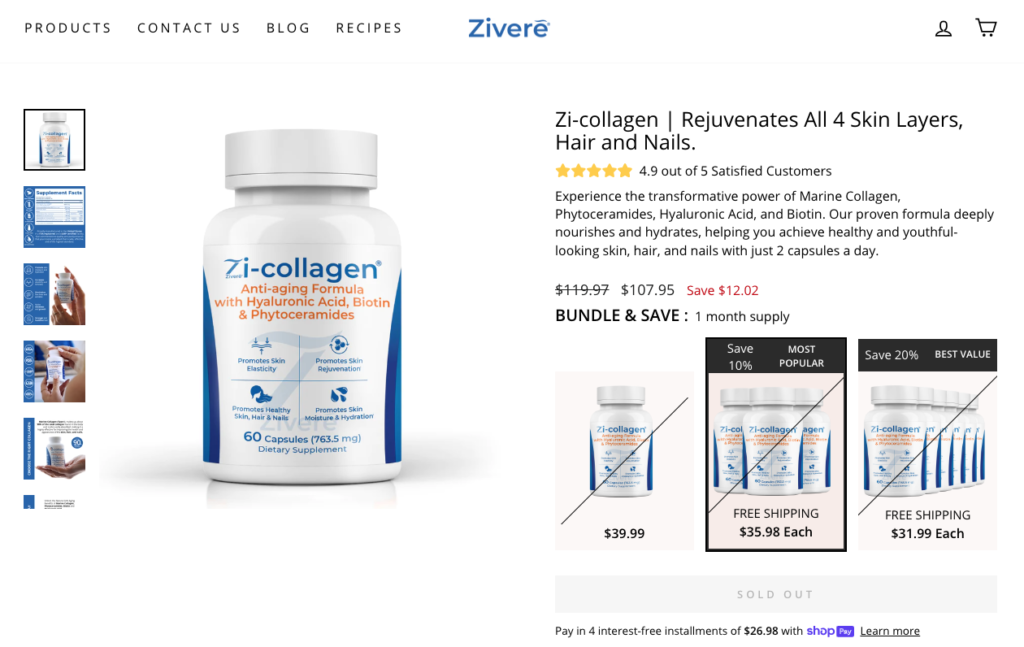 Zi-Collagen Website