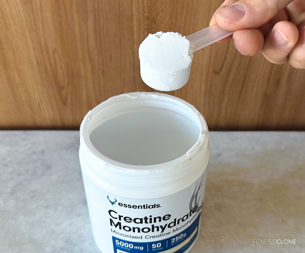 Bucked Up Creatine Monohydrate Powder Scoop