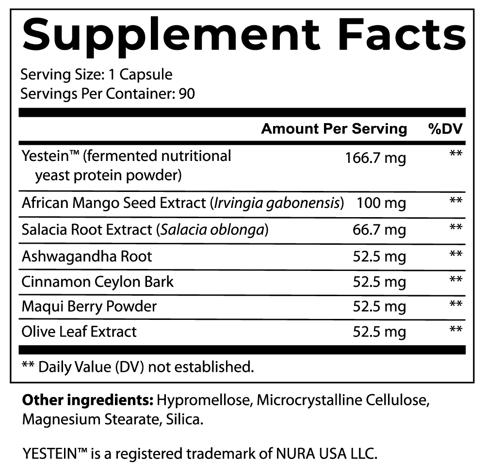 curbfit supplement facts