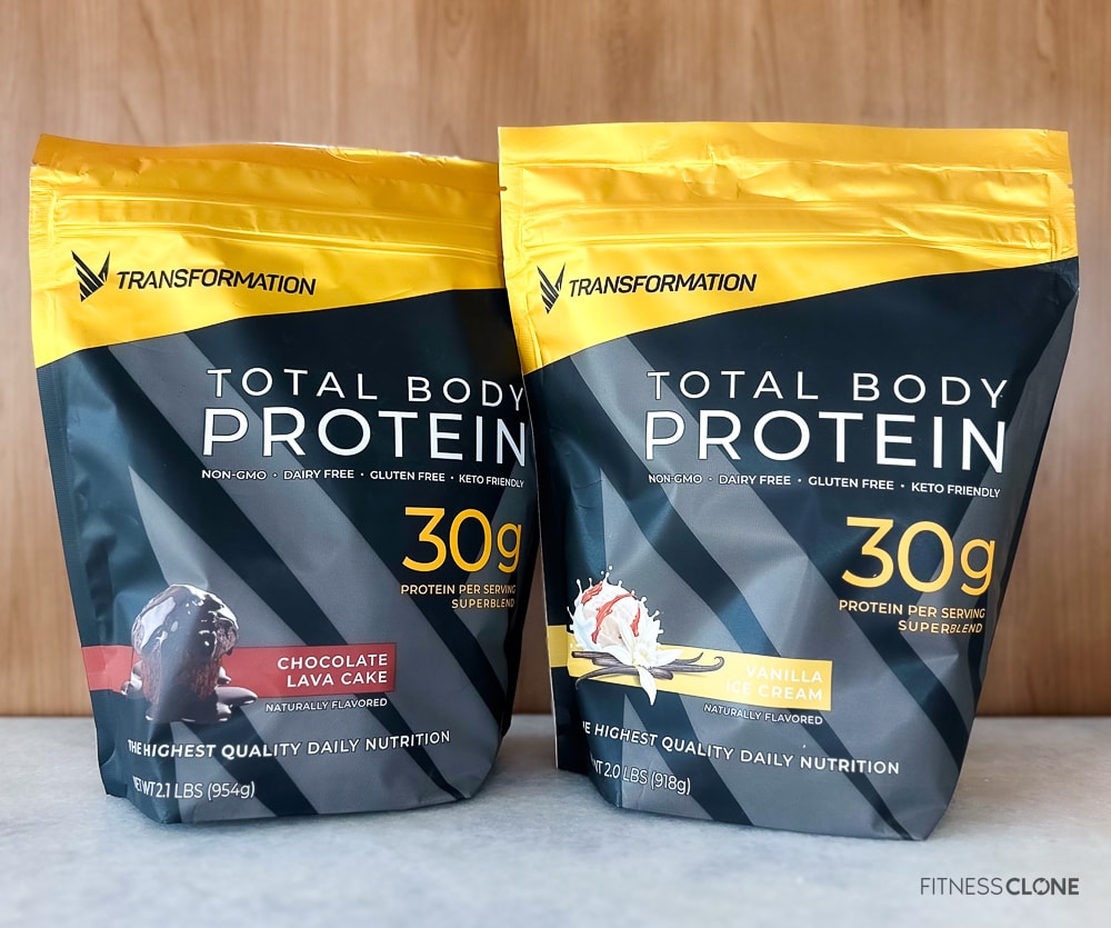 transformation protein supplement bags