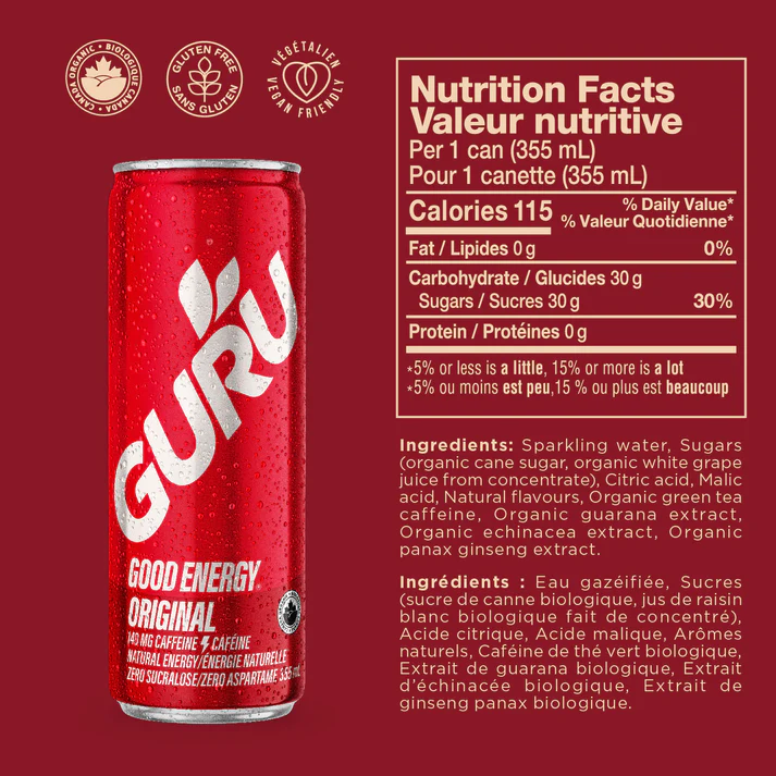 guru nutrition facts