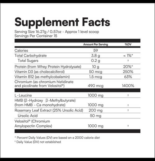 muscle defense supplement facts
